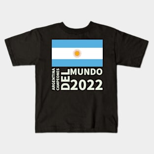 Argentina Campeones del Mundo 2022 Kids T-Shirt